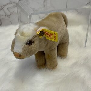Vintage Steiff Resi Calf / Stuffed Plush Toy Baby Cow / Germany